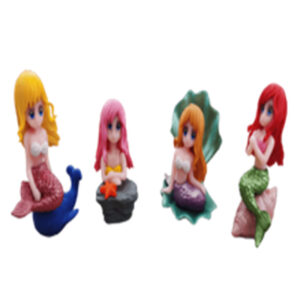 Tankii Aquarium Decor Ornament 4 in 1 Mermaid
