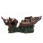 Tankii Aquarium Decor Ornament Broken Ship