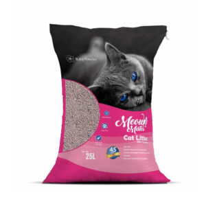 Meow Mates Bentonite Cat Litter Baby Powder Scent 25L/20kg
