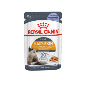 Royal Canin Feline Care Nutrition Hair & Skin Jelly Wet Food 85g