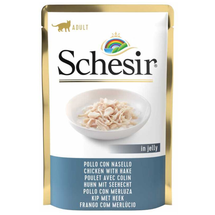 schesir chicken with hake jelly