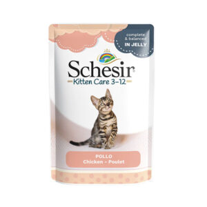 Schesir Kitten Care 3-12 in Jelly Chicken Pouch 85g