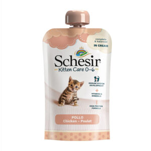 Schesir Kitten Pouch Cream 0-6 Chicken Wet Food 150g