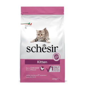 Schesir Dry food for kittens with a single protein source Kitten Rich in Chicken 1.5kg