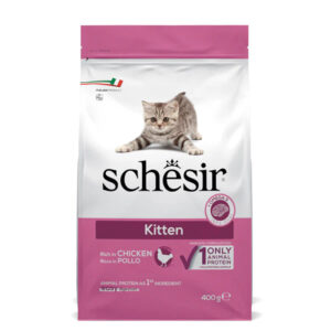 Schesir Dry food for kittens with a single protein source Kitten Rich in Chicken 400g