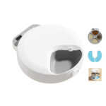 TaraPet New Series Automatic Pet Cat Bowls Feeders 4 Meals Cordless Auto Small Animal Food Dispenser with Two Ice Packs