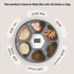 TaraPet Smart LED Screen Automatic Timed Pet Bowls Feeder Eco-Friendly 6 Meals Waterproof Cats, Dogs and Small Animals Food Dispenser - Image 5