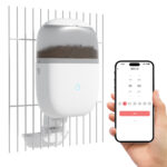 TaraPet New Luxury Cage Style Intelligent Cat Rabbit Feeder 200W ultra clear Camera APP Remote Pet Feeding Machine - Image 9