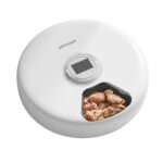 TaraPet Automatic Pet Feeder 1200ml Six Meals Dry and Wet Food, Keep Food Fresh, Battery Powered Low Noise Battery Level Display - Image 2