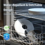 TaraPet Automatic Pet Feeder 1200ml Six Meals Dry and Wet Food, Keep Food Fresh, Battery Powered Low Noise Battery Level Display - Image 7