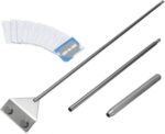 Tankii Stainless Steel 40cm and 65cm Algae Scraper Cleaner with 10 Blades for Aquarium Fish Plant Glass Tank