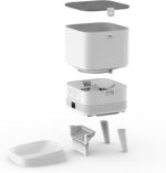 TaraPet App Control, 4L Dry Food Auto Dispenser with Portion Control [Stainless Steel + Slow Food Bowls] UK plug, 4L, Smart 480P Camera Pet Feeder, Dual bowls, Black, White (Black) - Image 6