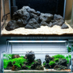 Tankii Natural Black Lava Stone Rocks for Aquarium Fish Tank Decoration / 1Kg - Image 5