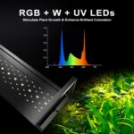 Tankii High-quality Brite - 1200 Series Aquarium Light with App Control Extendable Bracket Customize Sunrise/Sunset Color for Fish tank - Image 2