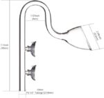 Tankii Aquatic Glass Lily Pipe Set with Lily Skimmer Inflow and Lily Outflow for Aquarium Filter 1/2''(12/16mm) Tubing - Image 3