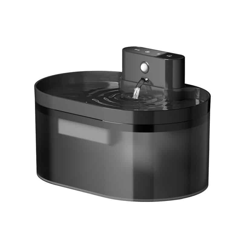 TaraPet Intelligent Infrared Sensor Cordless Wireless Auto Cat Water Fountain 2.2 L/74oz, Pet Water Dispenser Bowls