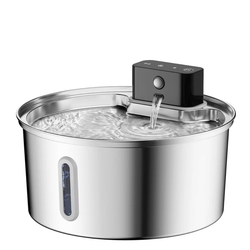 TaraPet Smart Cordless Pet Water Feeder 3.2L/108oz, Portable Stainless Steel, Indoor Cat Water Fountain With Wireless Pump