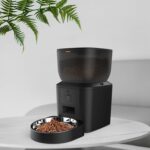 TaraPet APP Controlled with Freshness Preservation, Timed Cat Feeder with Stainless Steel Bowl. UK plug, 4L, Smart 480P camera Pet feeder, one bowl, black, white - Image 7