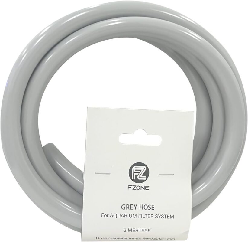 Tankii Aquarium Fish Tank Hose Eco-friendly PVC Tube Grey 16/21mm Filter Drum Equipment, Flexible Transparent Vinyl for Aquariums & Accessories