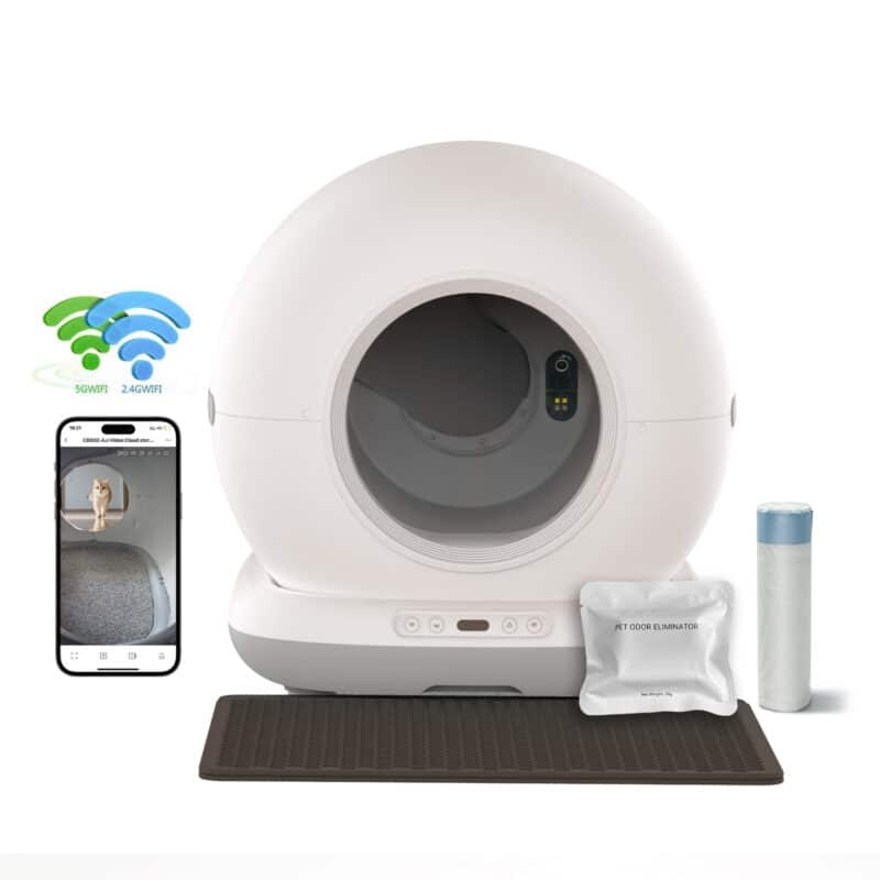 TaraPet Automatic Cat Litter Box With Camera