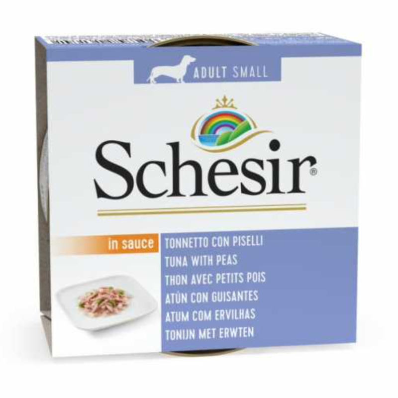 Schesir Dog Wet Food Can-Tuna with Peas- 85g