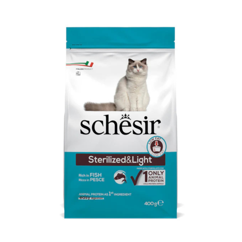 Schesir Cat Dry Food-Sterilized & Light-Fish