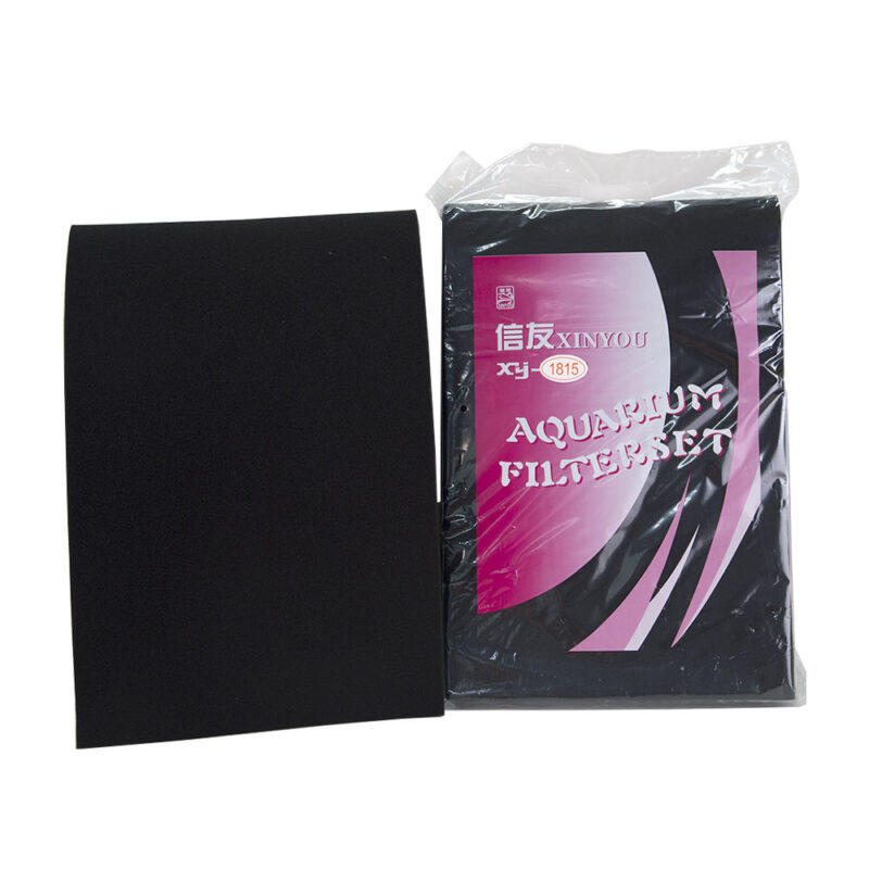 XINYOU XY-1815 Black Bio Filter Sponge (60 PPI) 90×30×2 cm — Aquarium & Pond Reusable Foam Filter Media