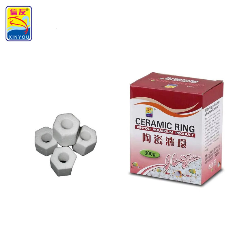 XINYOU Ceramic Ring Biological Filter Media 300g — Aquarium & Pond Bio Rings