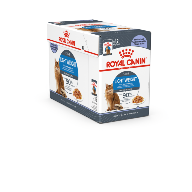 Royal Canin Feline Care Nutrition Light Weight Jelly (Wet Food - Pouches) 12 x 85 g