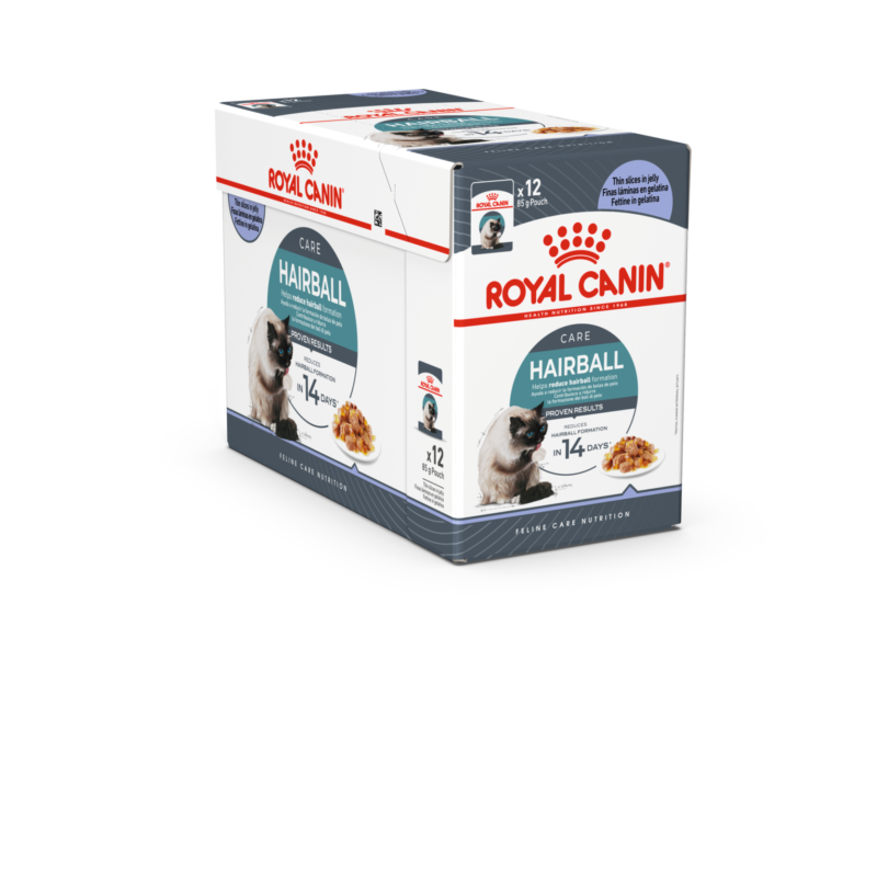 Royal Canin Feline Care Nutrition Hairball Care Jelly (Wet Food - Pouches) 12 x 85 g