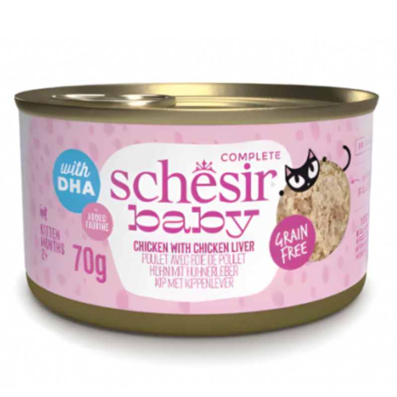Schesir Baby Kitten Wholefood - Chicken With Chicken Liver 70g
