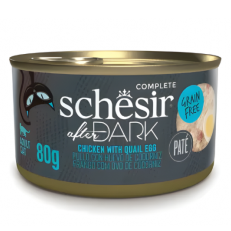 Schesir After Dark Patè For Cat - Chicken With Quail Egg 80g