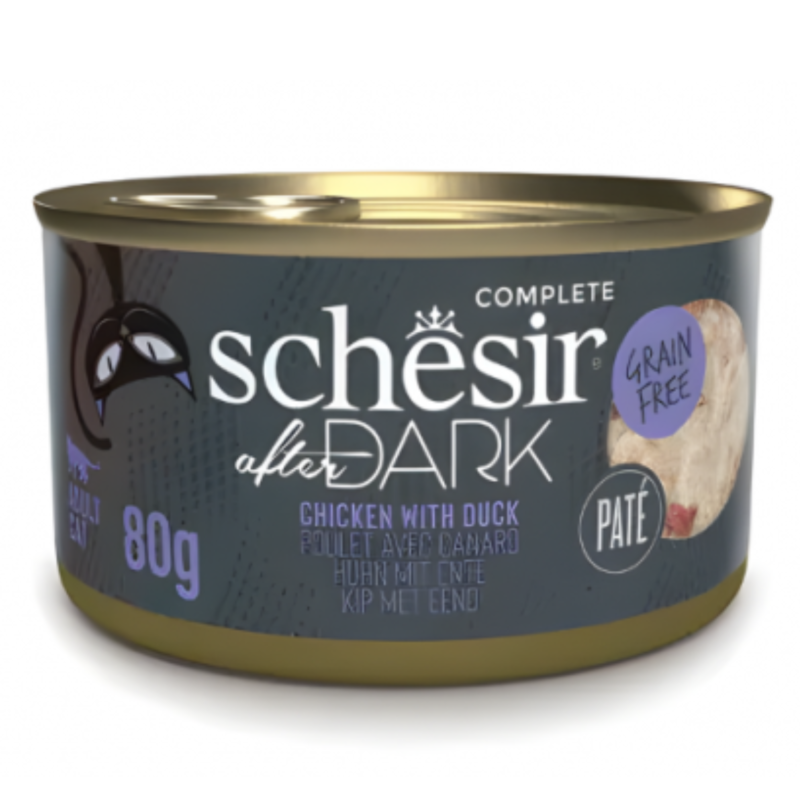 Schesir After Dark Patè For Cat - Chicken With Duck 80g