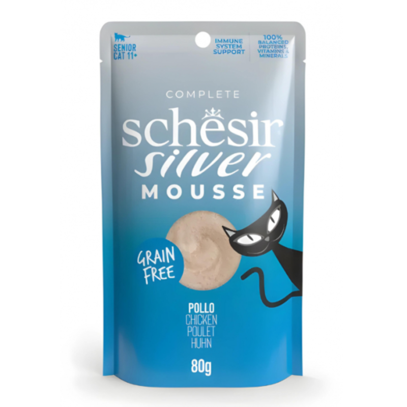 Schesir Silver Mousse Senior Cat - Chicken 80g