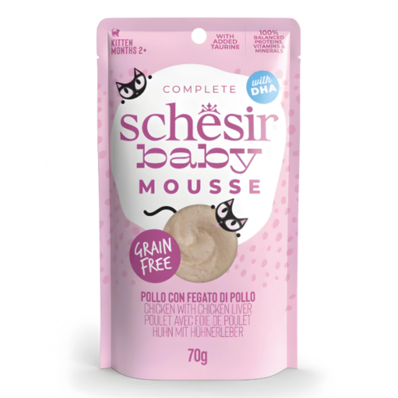 Schesir Baby Mousse Kitten - Chicken With Chicken Liver 70g