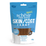 Schesir Grain-Free Dog Snacks Skin & Coat Jerky 115g - Salmon 5 schesir dog jerky salmon TaraPet
