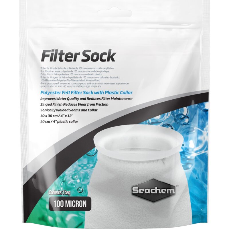 Seachem Filter Sock 100 micron welded 10 x 30 cm