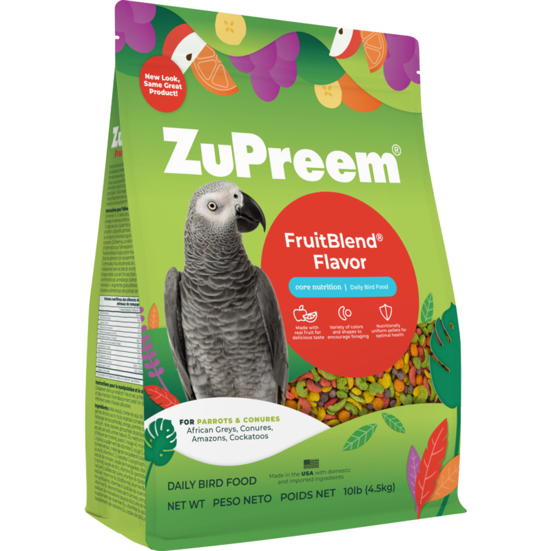 Zupreem FruitBlend Flavor Medium & Large Parrot Food 10 lbs (4.54 kg)
