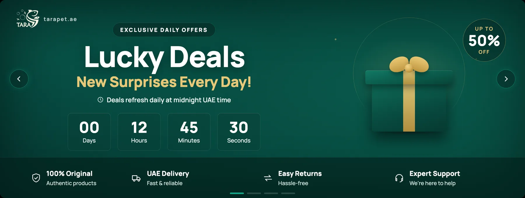Lucky Deals — daily offers up to 50% off